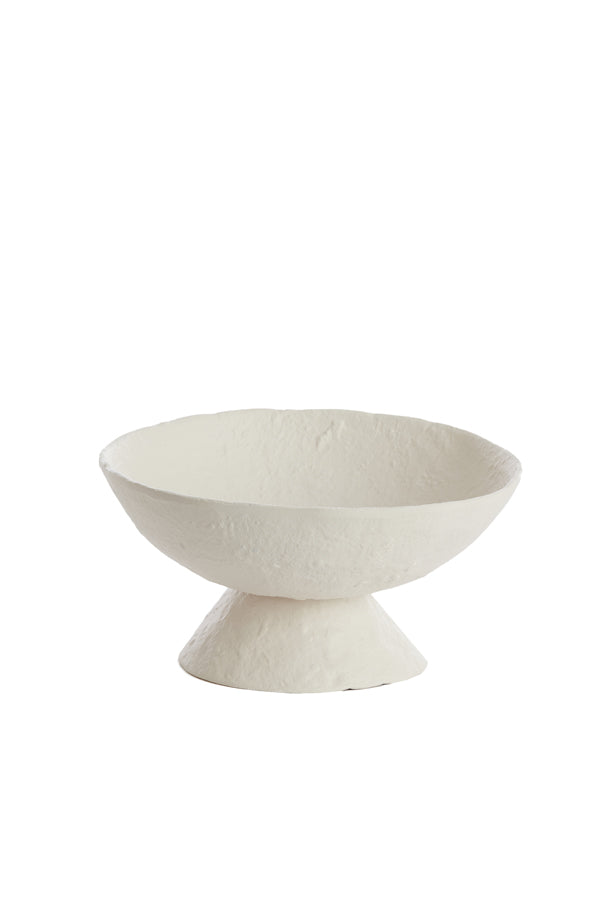 Dish on base 25x24x12,5 cm OTA cream