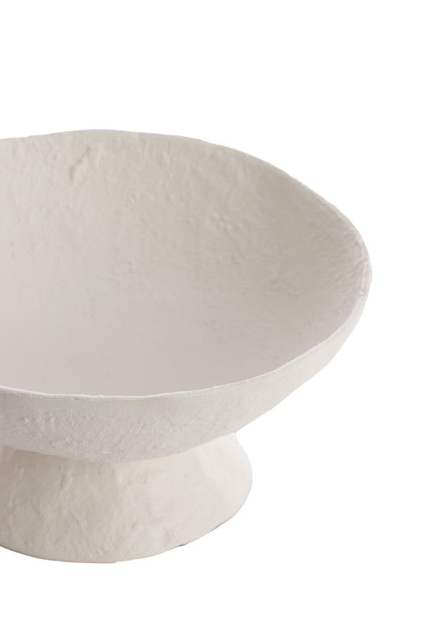 Dish on base 25x24x12,5 cm OTA cream
