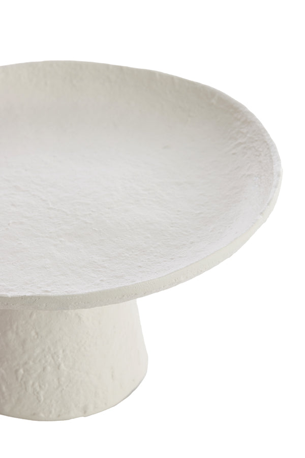 Dish on base 31x30,5x16 cm OTA cream