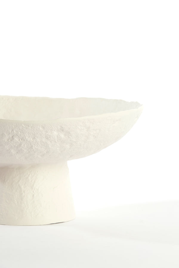 Dish on base 31x15,5 cm OTA cream