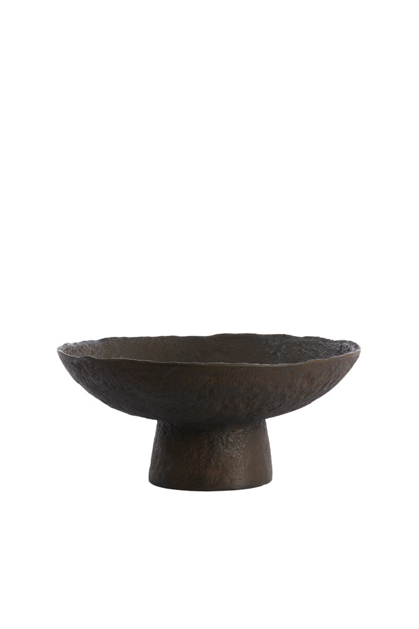 Dish on base 31x15,5 cm OTA dark brown