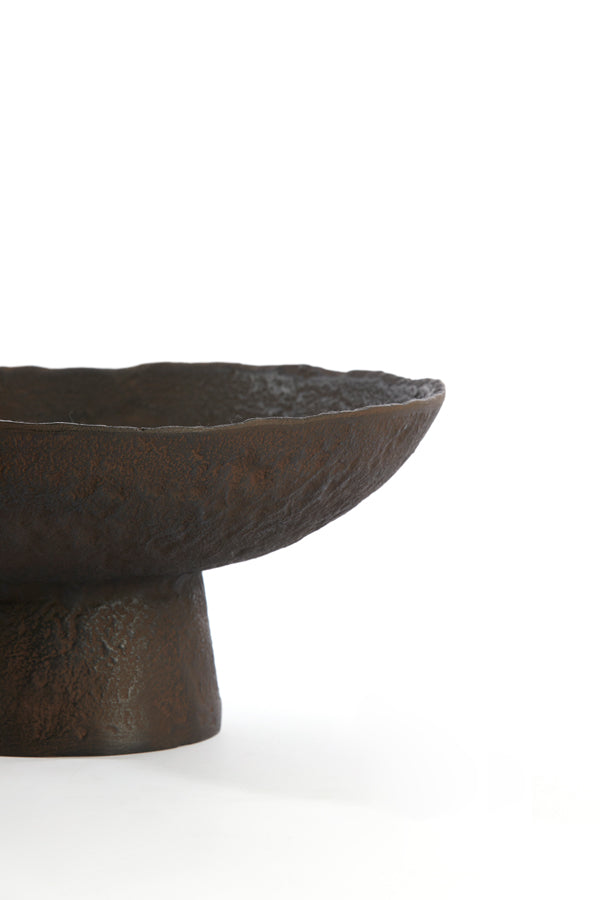 Dish on base 31x15,5 cm OTA dark brown