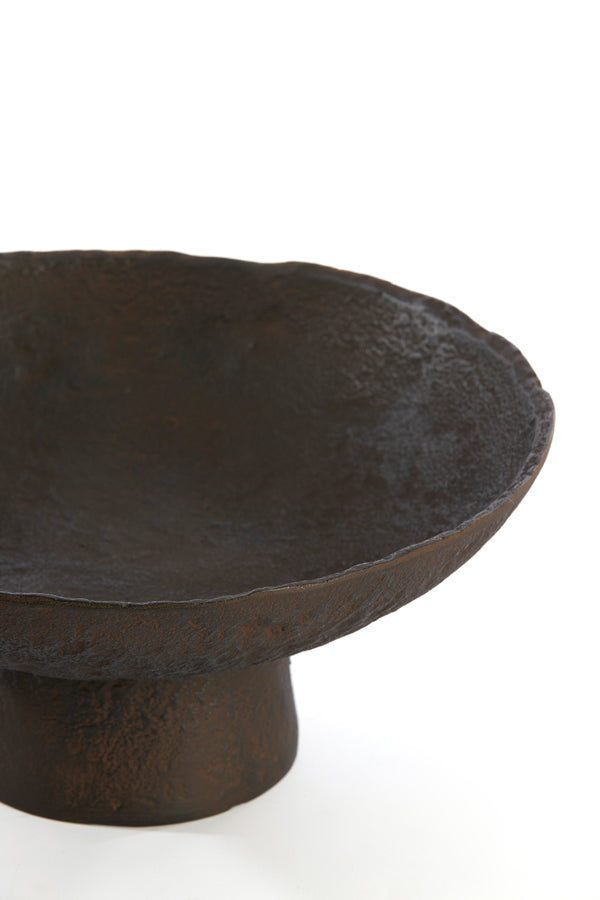 Dish on base 31x15,5 cm OTA dark brown
