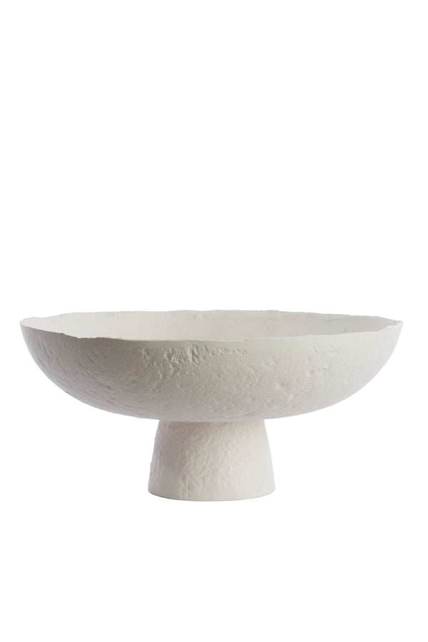 Dish on base 38,5x17,5 cm OTA cream