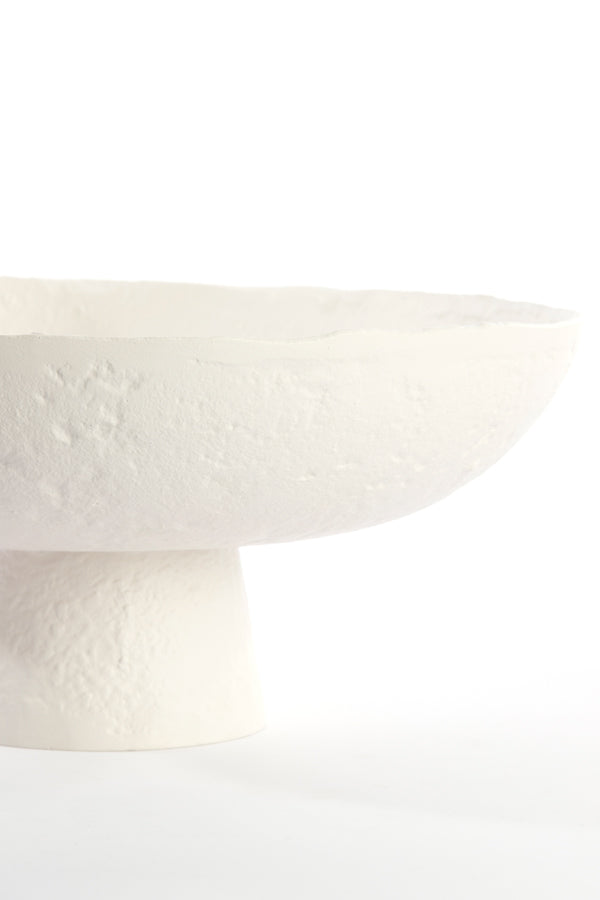 Dish on base 38,5x17,5 cm OTA cream