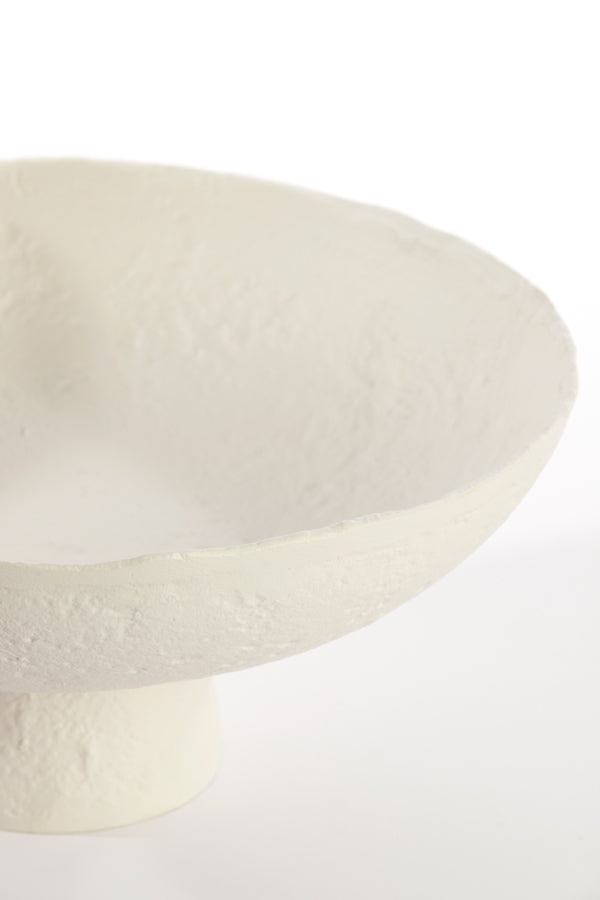 Dish on base 38,5x17,5 cm OTA cream