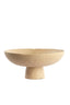 Dish on base 38,5x17,5 cm OTA sand+light brown spotted