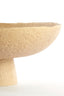 Dish on base 38,5x17,5 cm OTA sand+light brown spotted