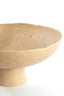 Dish on base 38,5x17,5 cm OTA sand+light brown spotted