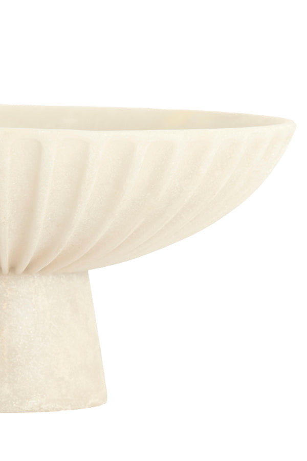 Dish on base 38x18 cm SHILA cream