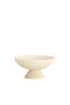 Dish on base 25x12 cm SHILA cream