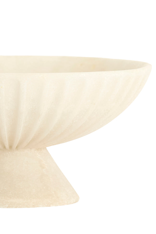 Dish on base 25x12 cm SHILA cream