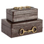 Storage box Rex dark brown small