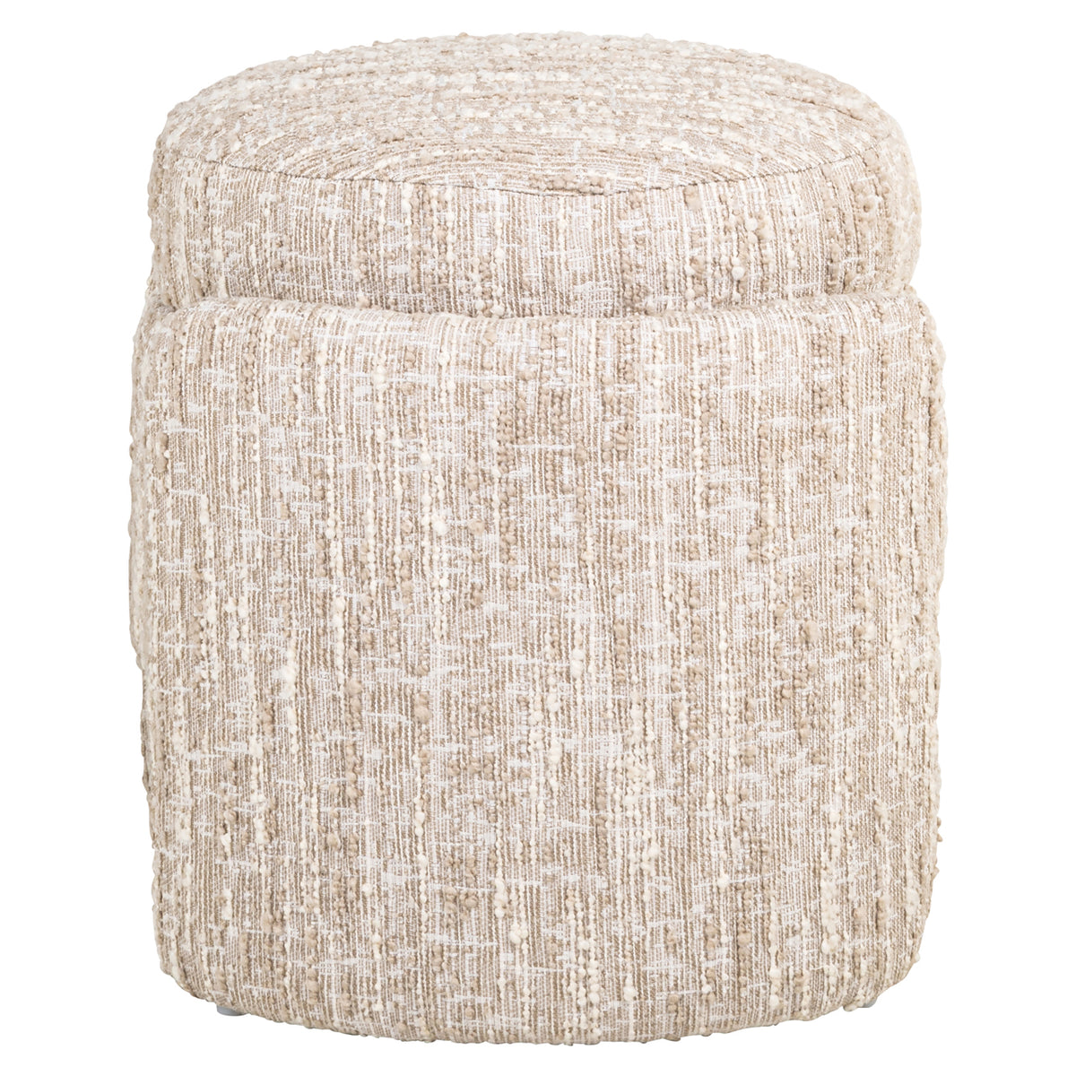 Pouffe & Footstool Cupid beige angora with storage