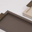 Wode Tray Rectangle Putty Leather