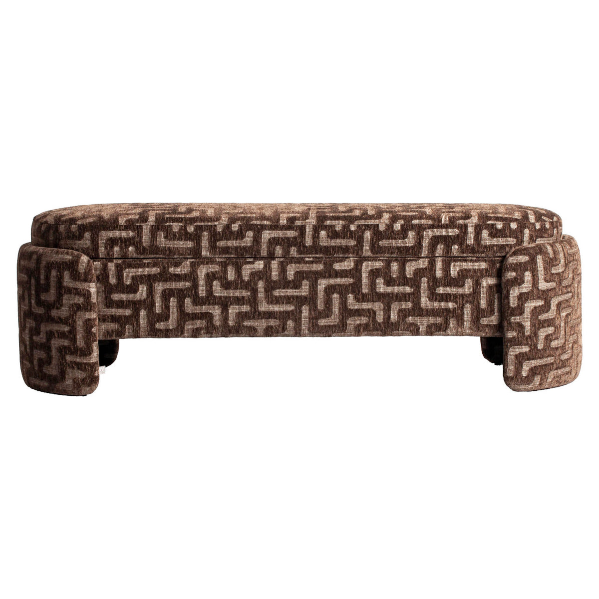 Bench Cupid brown labyrinth with storage
