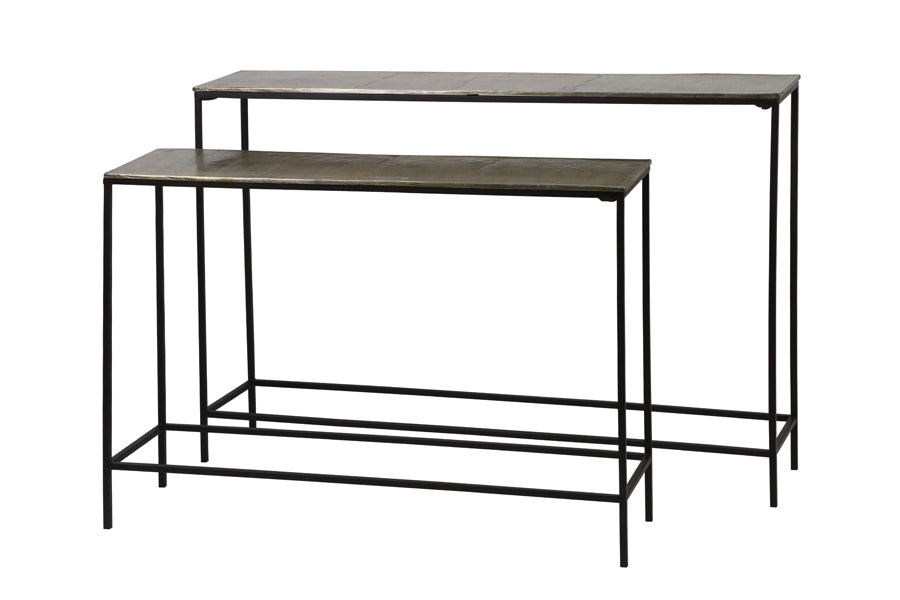 Console S/2 max 119x25x80,5 cm HARTSVILLE dark brown bronze