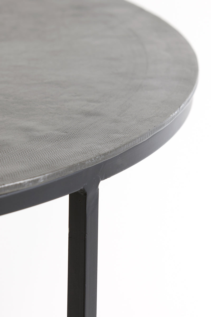 Coffee table S/2 67,5x39,5+75x45 cm TALCA rw lead+ant lead