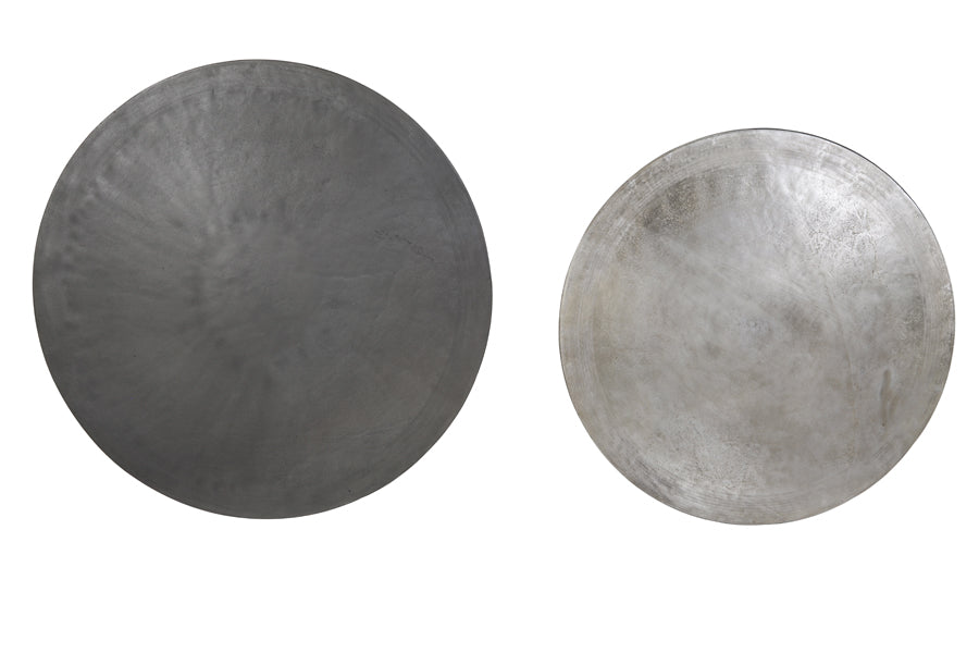 Coffee table S/2 67,5x39,5+75x45 cm TALCA rw lead+ant lead