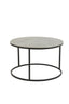Coffee table S/2 67,5x39,5+75x45 cm TALCA rw lead+ant lead