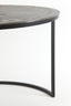 Coffee table S/2 67,5x39,5+75x45 cm TALCA rw lead+ant lead