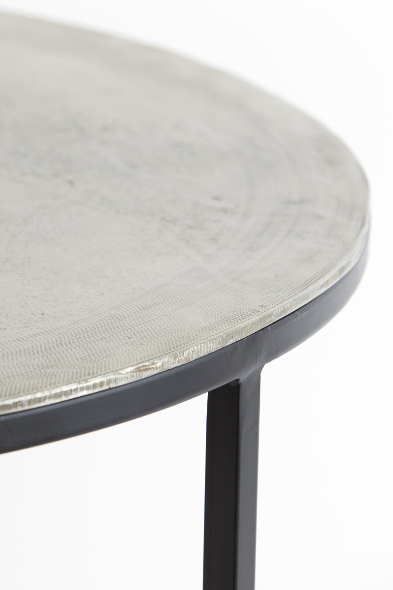 Coffee table S/2 67,5x39,5+75x45 cm TALCA rw lead+ant lead