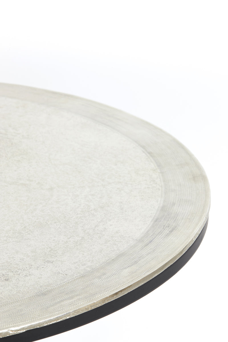 Coffee table S/2 67,5x39,5+75x45 cm TALCA raw nickel