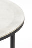 Coffee table S/2 67,5x39,5+75x45 cm TALCA raw nickel