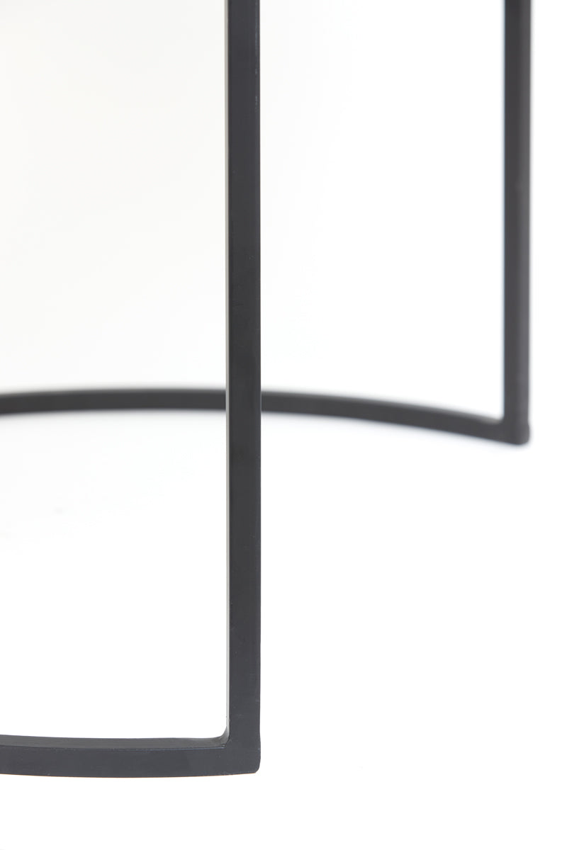Coffee table S/2 67,5x39,5+75x45 cm TALCA raw nickel
