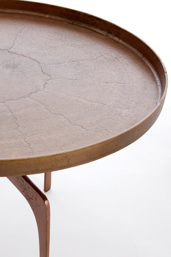Coffee table S/2 64x39+75x44 cm PANO brown bronze