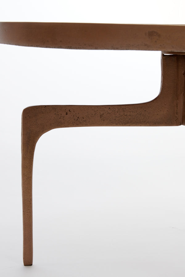 Coffee table S/2 64x39+75x44 cm PANO brown bronze