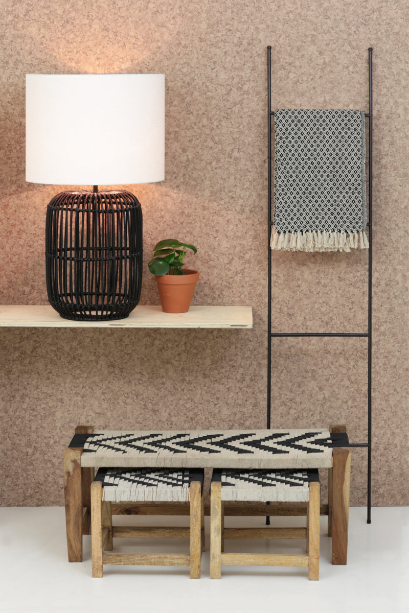 Ladder deco 40x2x180 cm SIEM black