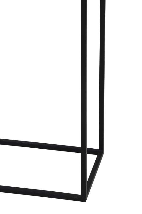 Console S/2 max 120x25x80 cm BOCA raw lead ant-matt black