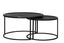 Coffee table S/2 60x38+78x42 cm TALCA lead antiq deep edge