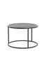 Coffee table S/2 60x38+78x42 cm TALCA lead antiq deep edge