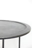 Coffee table S/2 60x38+78x42 cm TALCA lead antiq deep edge