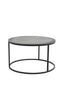 Coffee table S/2 67,5x39,5+75x45 cm TALCA lead antiq edge