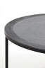 Coffee table S/2 67,5x39,5+75x45 cm TALCA lead antiq edge