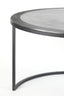 Coffee table S/2 67,5x39,5+75x45 cm TALCA lead antiq edge