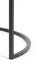 Coffee table S/2 65x39+75x44 cm DUARTE gls black-matt blck