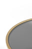 Coffee table S/2 65x39+75x44 cm DUARTE smoked glass-gold