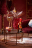 Coffee table S/2 65x39+75x44 cm DUARTE glass-gold