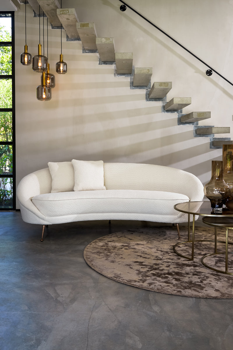 Coffee table S/2 65x39+75x44 cm DUARTE gls brown+l gold