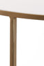 Coffee table S/2 65x39+75x44 cm DUARTE gls brown+l gold