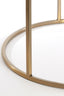 Coffee table S/2 65x39+75x44 cm DUARTE gls brown+l gold