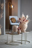 Coffee table S/2 65x39+75x44 cm DUARTE gls brown+l gold
