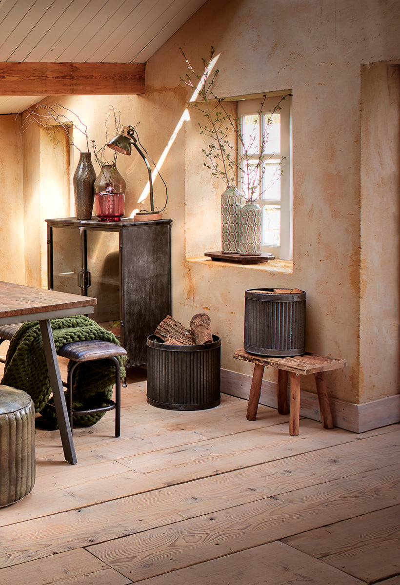 Stool 50x31x37 cm CEDRO brown