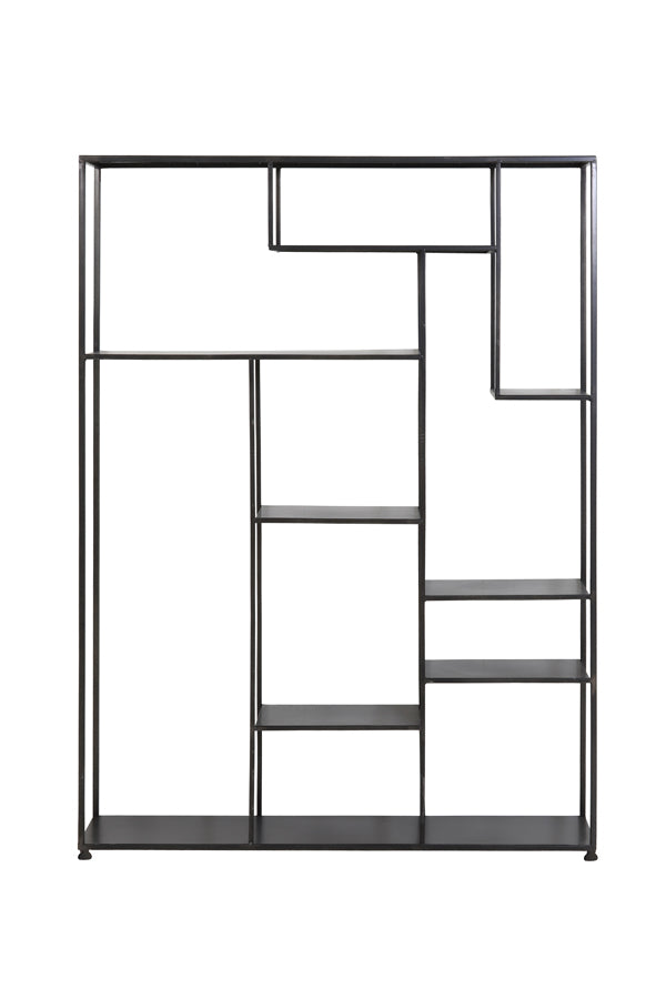 Cabinet open 110x25,5x150 cm TALARA antique black