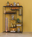 Cabinet open 110x25,5x150 cm TALARA antique black