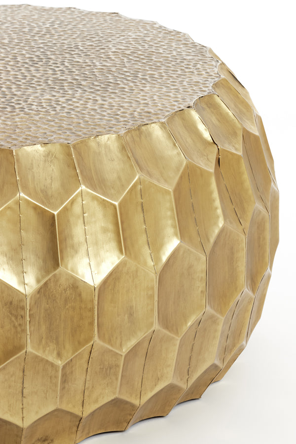 Coffee table 85x42 cm KALAN antique gold